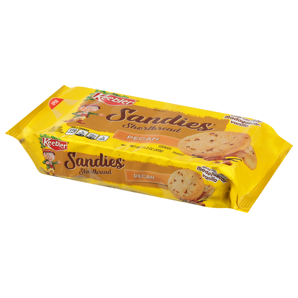 Keebler Sandies Cookies, Shortbread, Pecan - 11.3 oz