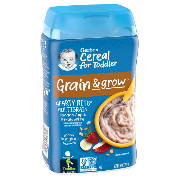 Gerber Cereal for Toddler Hearty Bits Multigrain Banana Apple