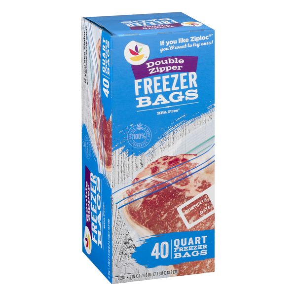 Slider Quart Freezer Bags - 40ct - Up & Up™ : Target