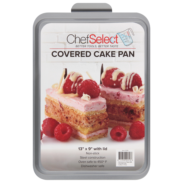 ChefSelet Covered Cake Pan with Metal Lid Non-Stick - 1 ea
