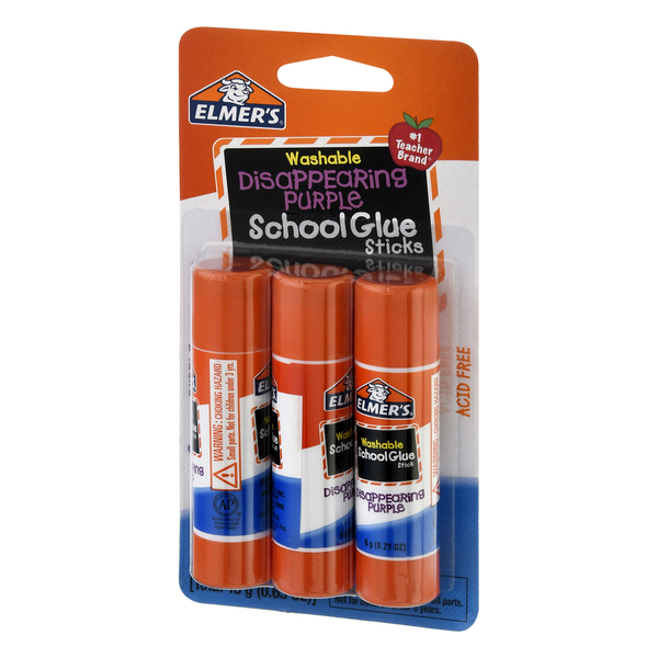 Buy Elmer's Washable Disappearing Purple School Glue Stick 0.21 Oz.
