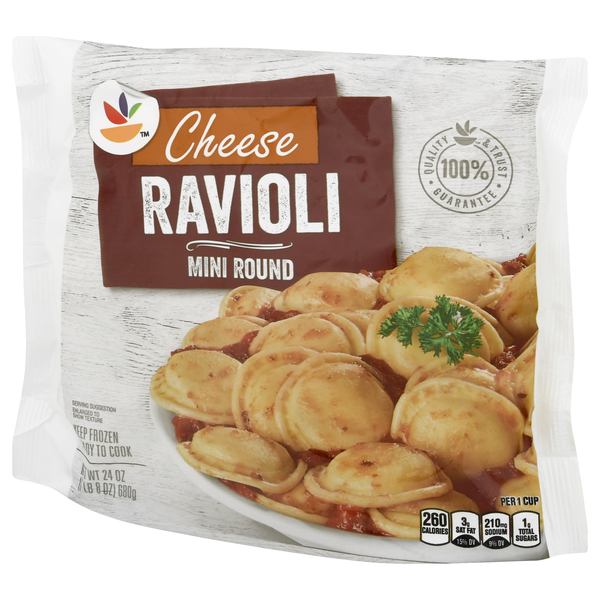 Giant Ravioli Pasta Cheese Mini Round Frozen - 24 oz bag
