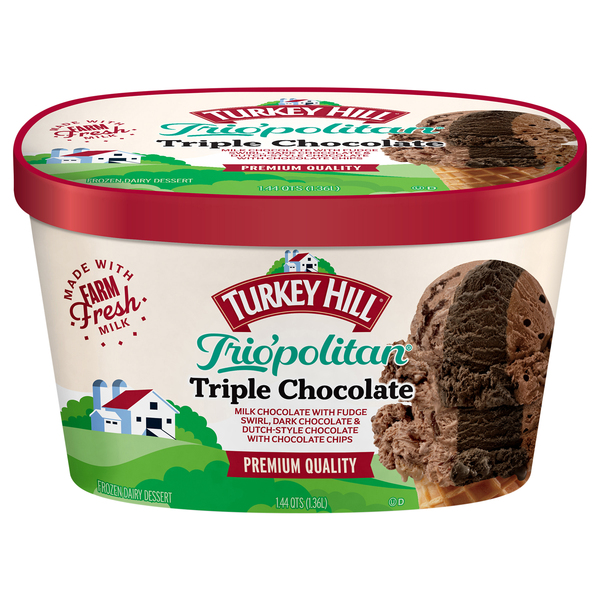 Turkey Hill Trio politan Triple Chocolate Ice Cream 46 oz ctn Giant