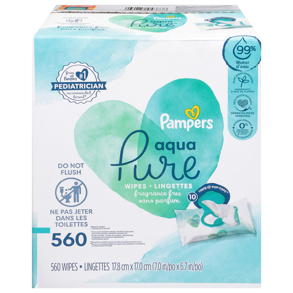 Lingettes Pampers® Aqua Pure
