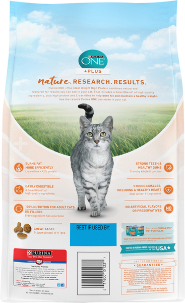 Purina one healthy weight cat food clearance