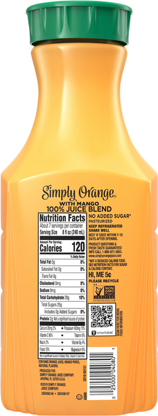 Simply orange mango outlet