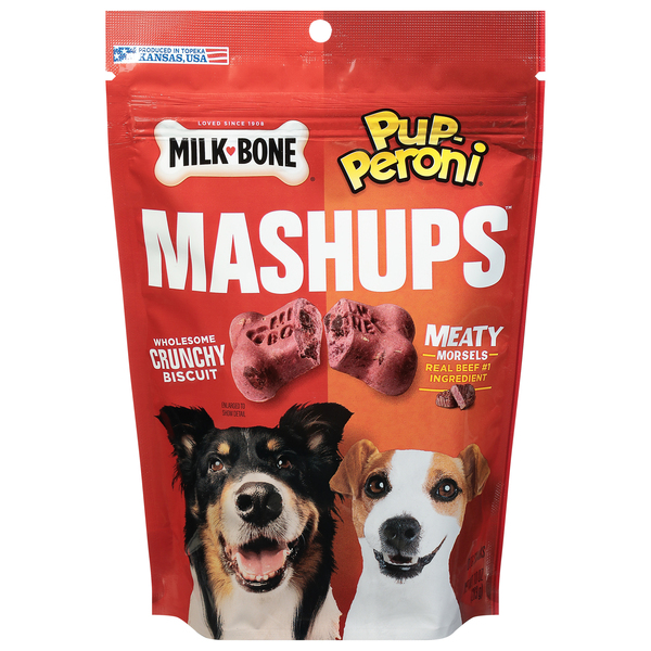 Milk Bone Pup Peroni Mash Ups Crunchy Biscuit Meaty Morsels Dog