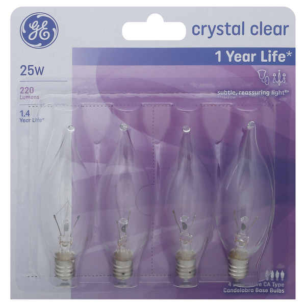 Ge crystal clear 25 shop watt light bulb