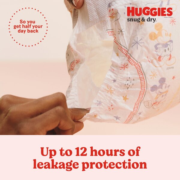 Huggies Snug Dry Disney Baby Size 6 Diapers 35 lbs 104 ct box