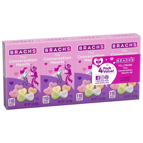 Brach's Tiny Conversation Hearts Candy - 4 oz pkg