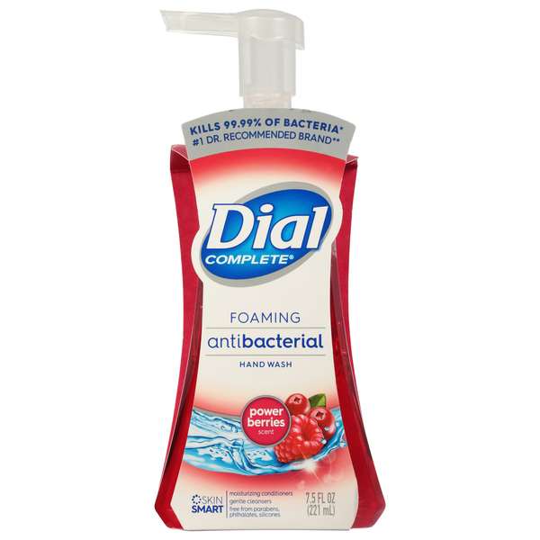 Dial Foaming Anti Bacterial Hand Wash Power Berries 7.5 oz btl