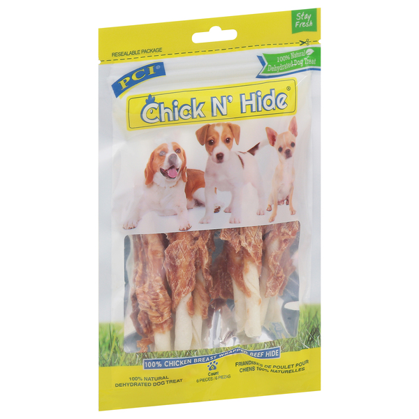 PCI Chick N' Hide 100% Natural Dehydrated Dog Treat Chicken Breast