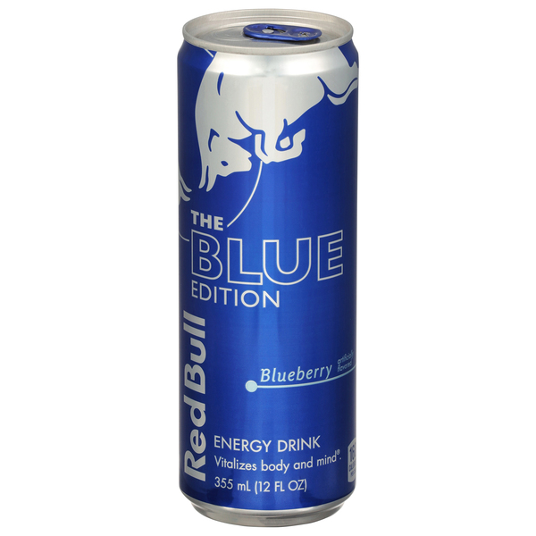 Red Bull The Blue Edition Blueberry Energy Drink 12 oz can GIANT