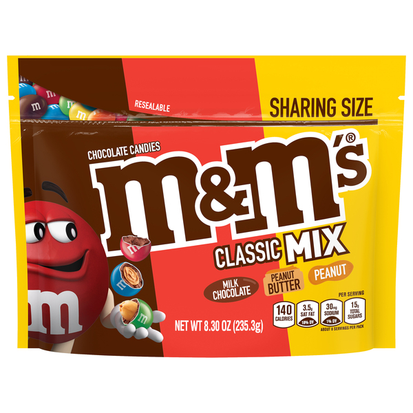 M&M's Classic Mix Milk Chocolate Candies Sharing Size - 8.3 oz bag