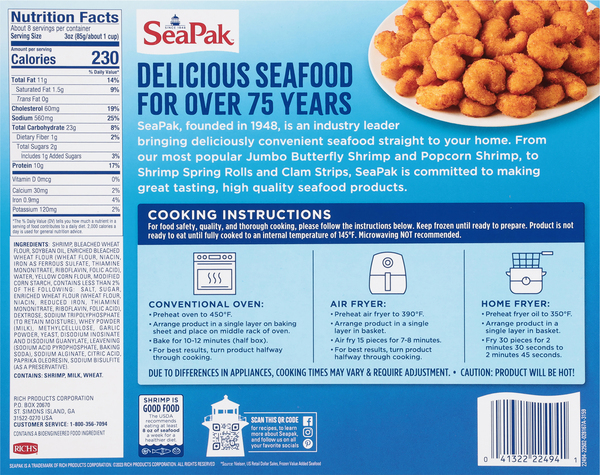 Frozen popcorn shrimp in air fryer cheap
