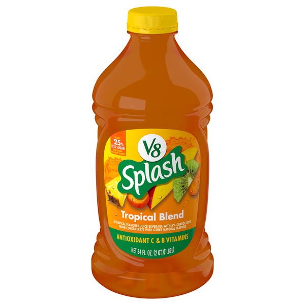 V8 Splash Tropical Blend Juice Beverage 64 oz btl Giant