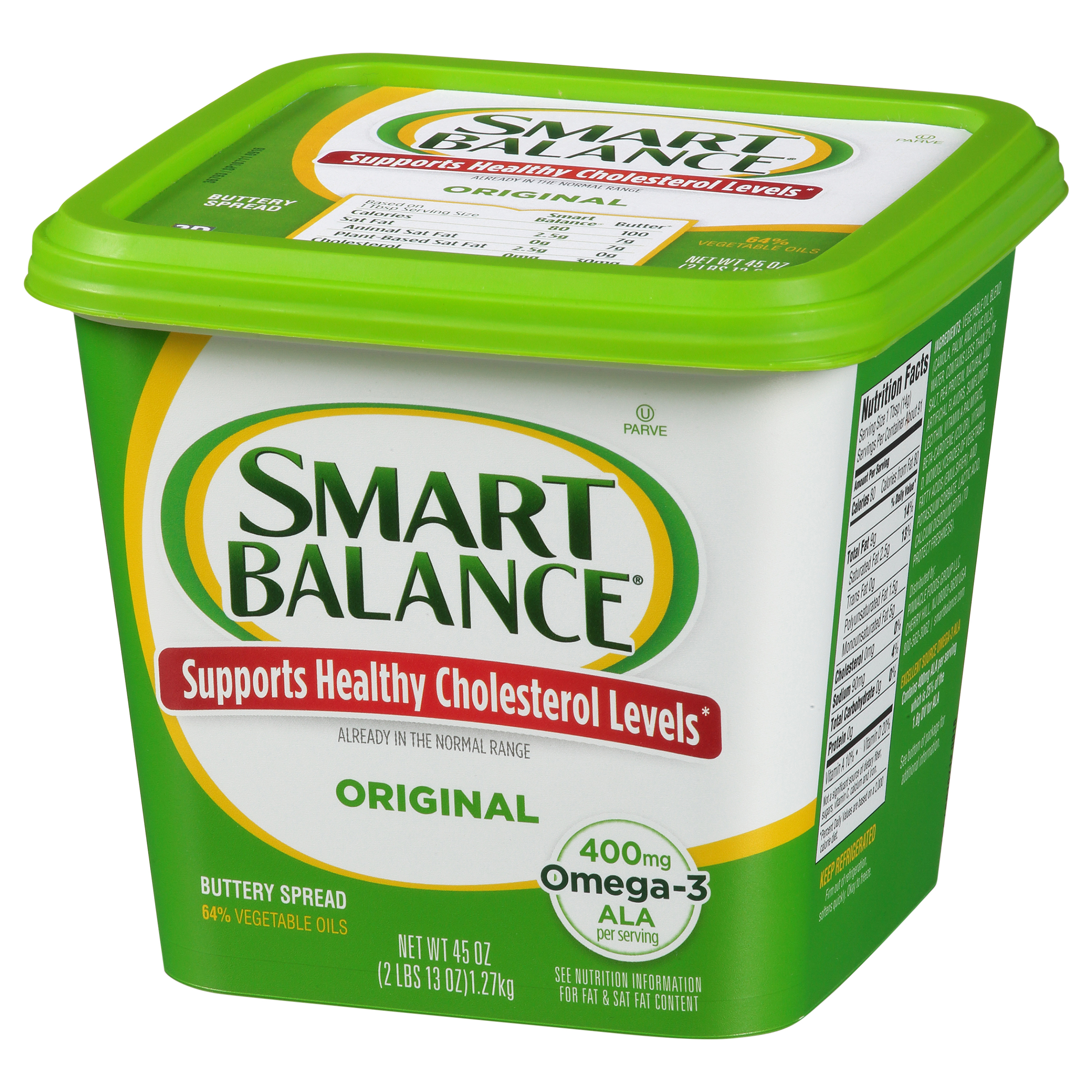 Smart Balance Original Spreadable Butter and Margarine Alternative, 15 oz  Tub