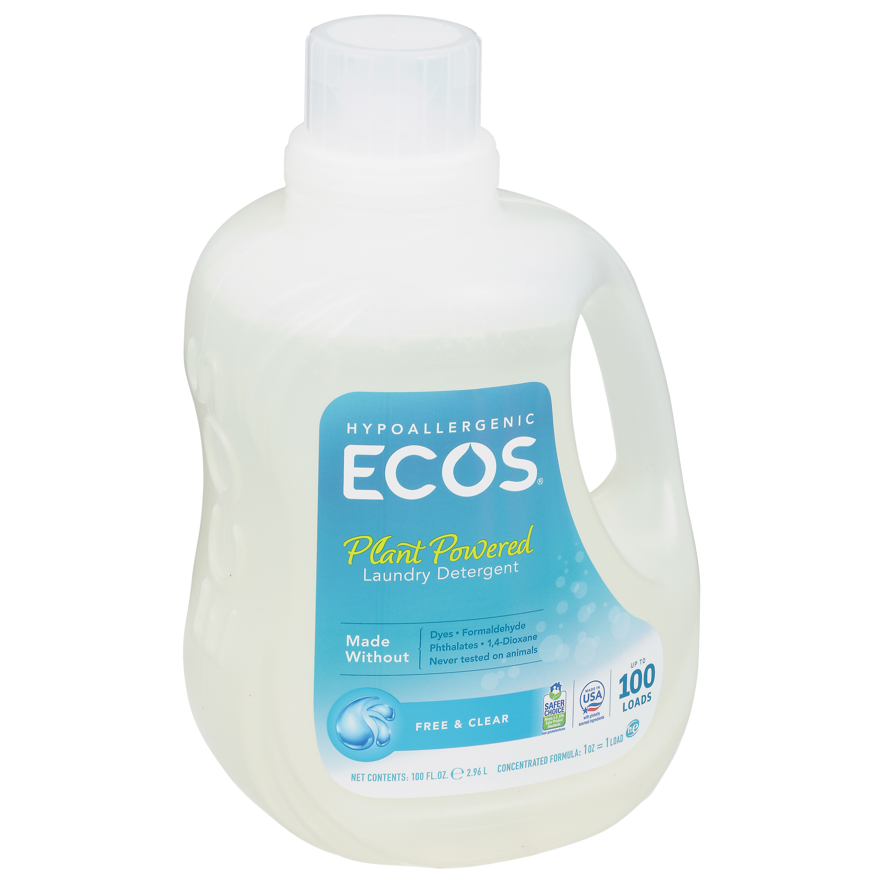 Free & Clear Dish Soap Powered By Plants And Made Without Dyes & Fragrances  - ECOS®