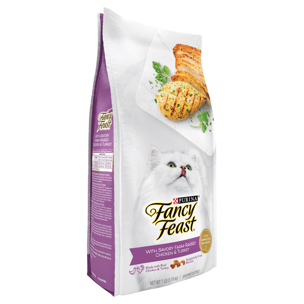 Fancy Feast Farm Raised Chicken Turkey Gourmet Adult Dry Cat Food 7 lb bag MARTIN S