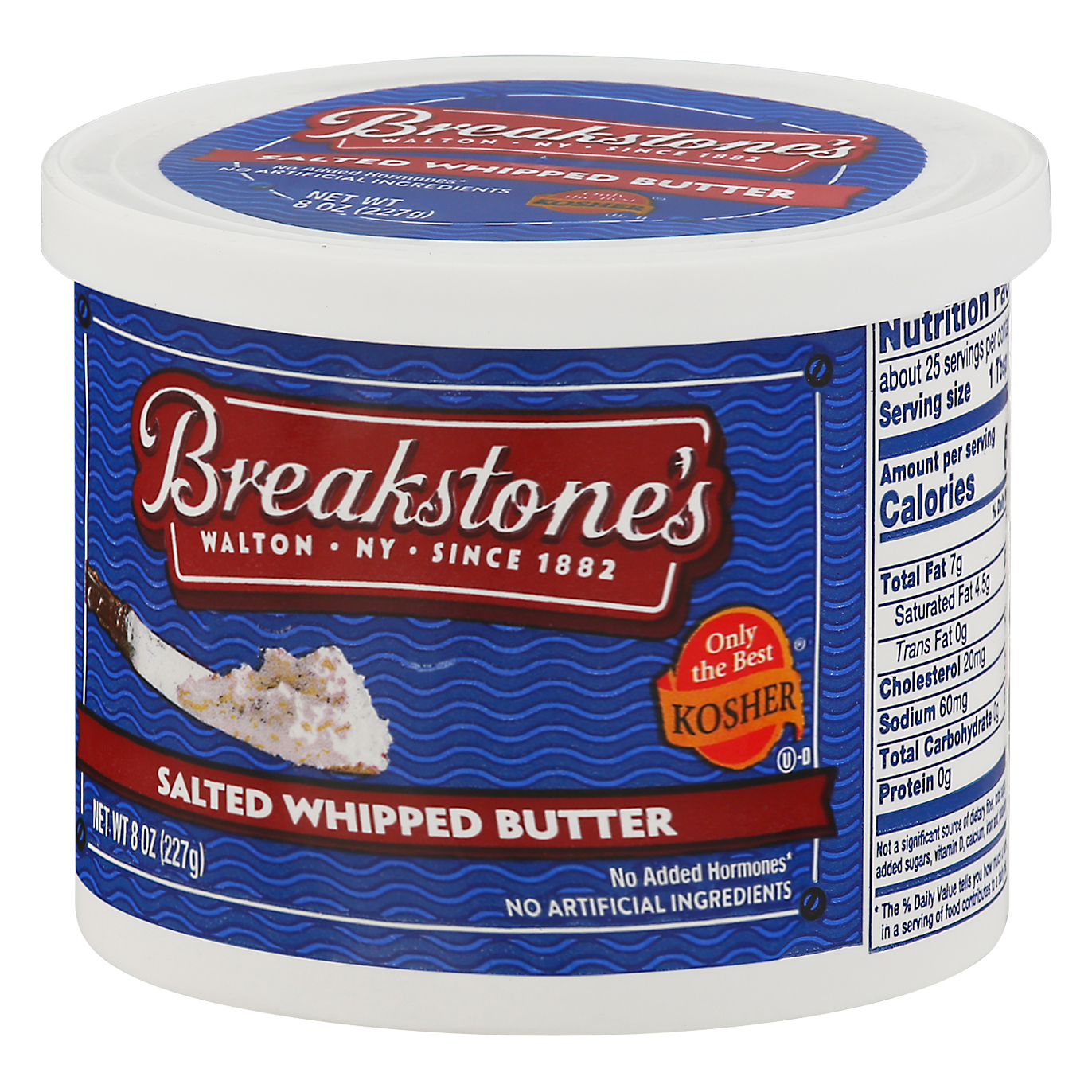 Breakstone's Kosher Salted Whipped Butter - 8 oz tub | MARTIN'S