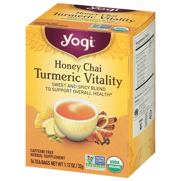  Yogi Tea Honey Chai Turmeric Vitality Tea - 16 Tea