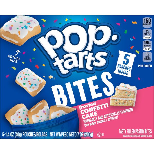 Save on Pop-Tarts Pastry Bites Frosted Confetti Cake - 5 ct Order Online  Delivery