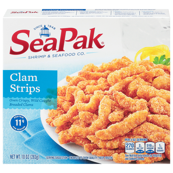 Seapak Clam Strips Frozen 10 Oz Box