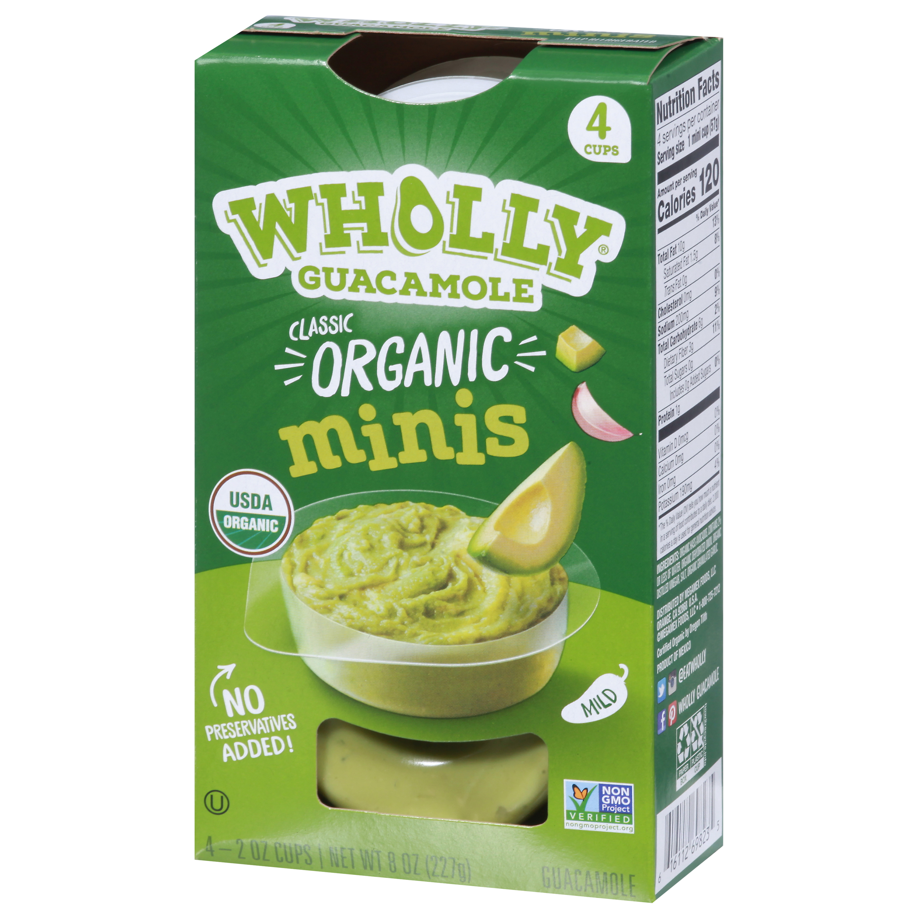 Wholly Guacamole Chunky Avocado Minis Snack Packs