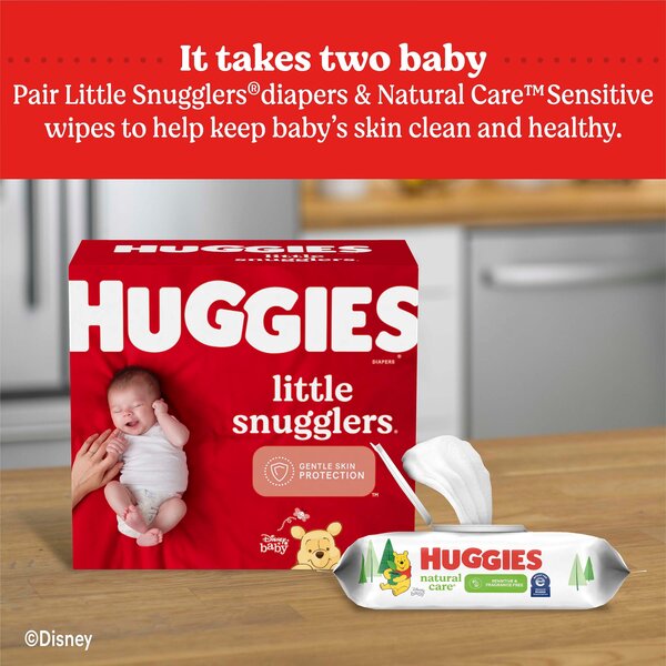 Huggies natural care unscented baby wipes sales sensitive 3 refill packs 528 total wipes