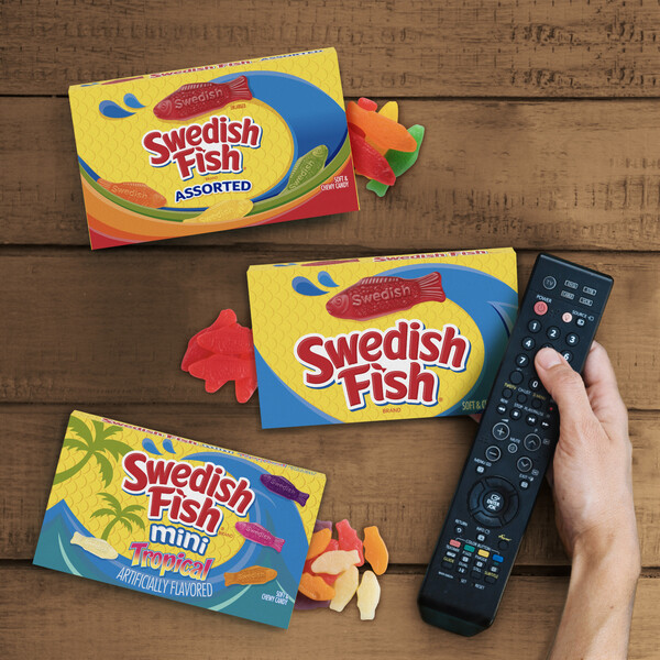Swedish Fish Chewy Candy Movie Theater Box - 3.1 oz box