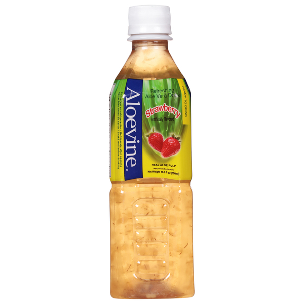 Aloevine Strawberry Aloe Vera Drink 16.9 oz btl Giant
