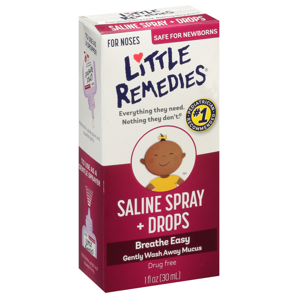 Little Remedies Saline Spray Drops 1 oz btl Stop Shop