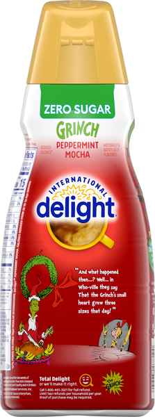 International Delight Grinch Zero Sugar Peppermint Mocha Coffee
