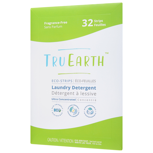 Tru Earth Ultra Concentrated Laundry Detergent Sheets, Assorted Scents,  32-pk