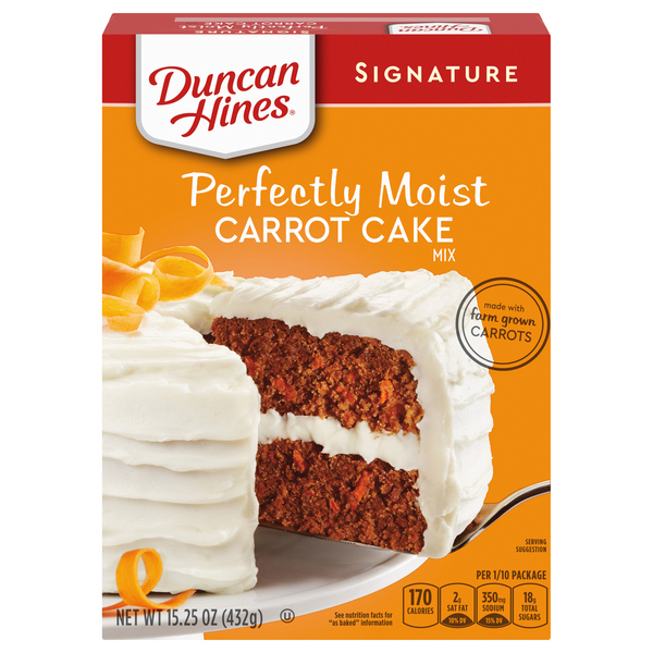 Duncan Hines Signature Perfectly Moist Carrot Cake Mix