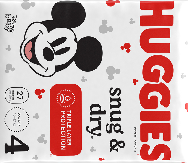 Huggies mickey mouse sales diapers size 4