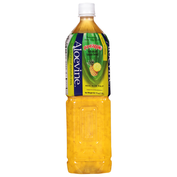 Aloevine Aloe Vera Drink Pineapple 50.7 oz btl Giant