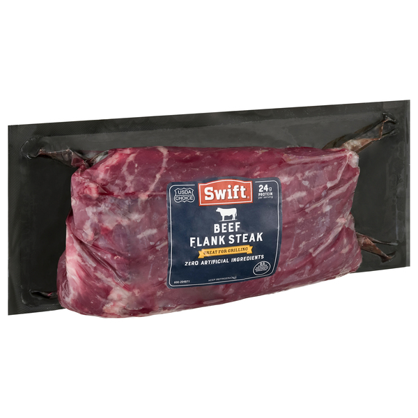 Swift Premium USDA Choice Beef Flank Steak Fresh apx 1.5 lb Stop Shop