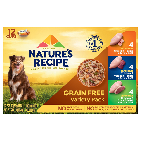 Nature recipe grain 2025 free dog food