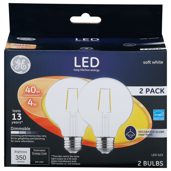 Ge g25 led bulb deals