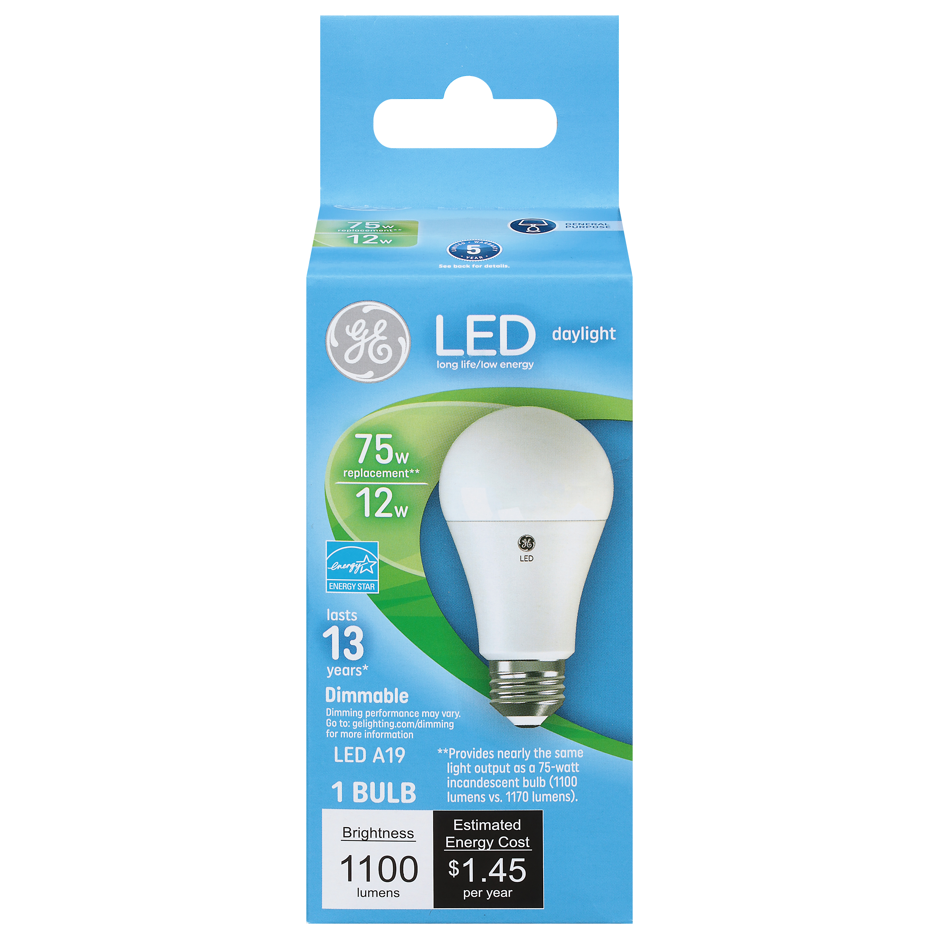 75w incandescent shop bulb lumens