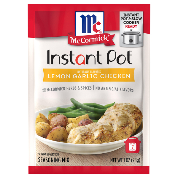 McCormick Instant Pot Lemon Garlic Chicken Seasoning Mix 1 oz pkt Giant