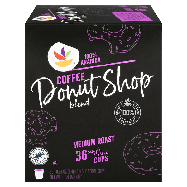 Stop Shop Donut Shop Blend Medium Roast Coffee Single Serve Cups