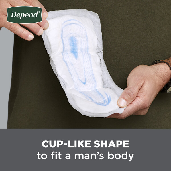 Depend Men s Guards Incontinence Pads Maximum 52 ct pkg MARTIN S