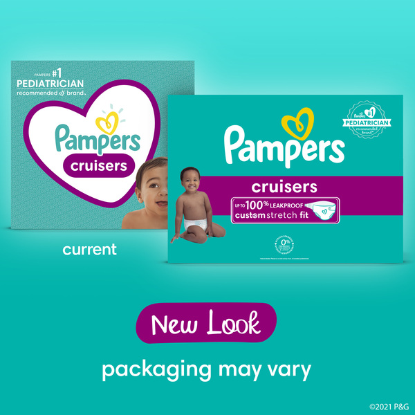 Pampers Diapers, Cruisers 360, Size 7 (41+ lb), Super Pack 44 ea, Shop