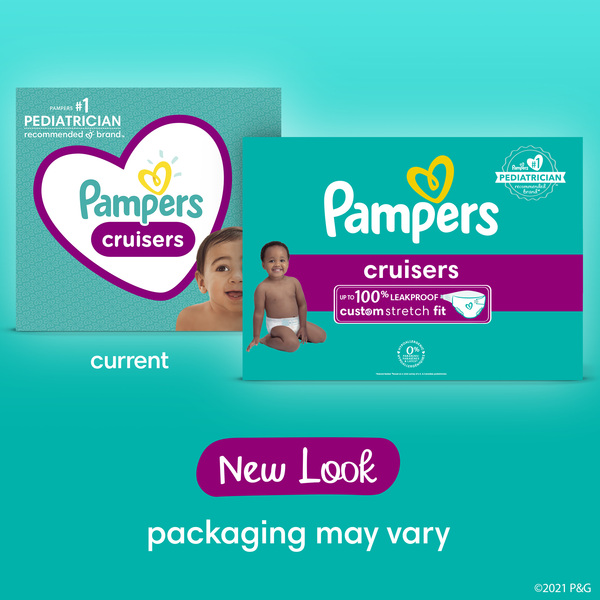 Pampers Cruisers Size 7 Baby Diapers 41 lb 44 ct box MARTIN S