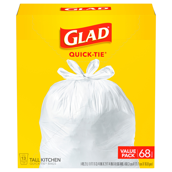 GLAD 13 Gallons Plastic Trash Bags - 240 Count & Reviews