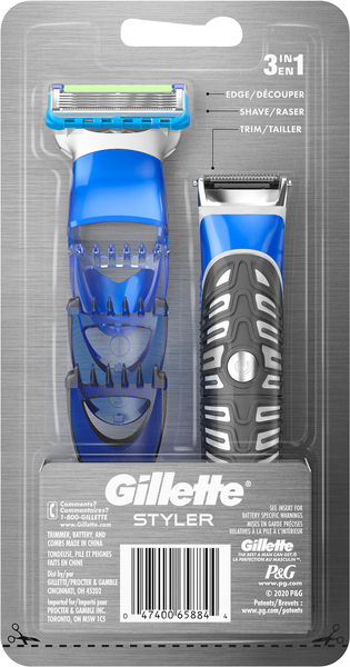 Gillette Styler 3 in 1 Razor 1 ct pkg MARTIN S