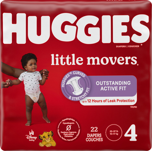 Huggies little shop movers size 4