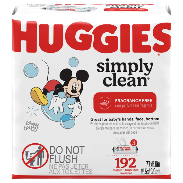 Huggies - Pack de 3 - Huggies - ALL OVER CLEAN - Lingette bébé x